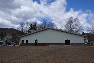  erects the First Baptist Church in Walton