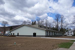  erects the First Baptist Church in Walton