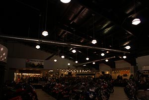 -Steel constructed Kingston Honda's showroom