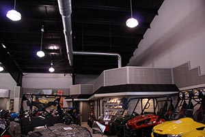 -Steel constructed Kingston Honda's showroom