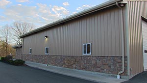 An -Steel erected office building in Montgomery, NY