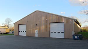 An -Steel erected office building in Montgomery, NY